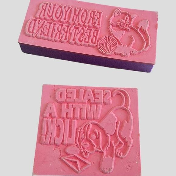 Lisa Frank Vintage 90s Foam Stamps Temporary Tattoos Puppy Easter - Picture 4 of 8